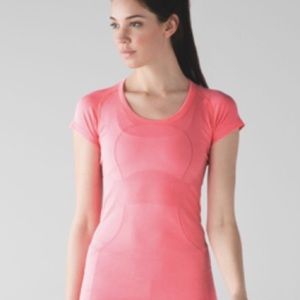 Lululemon Swiftly Tech Salmon Pink Short Sleeve
